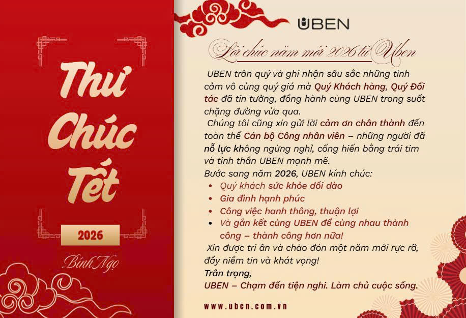 Thư chúc mừng năm mới 2026